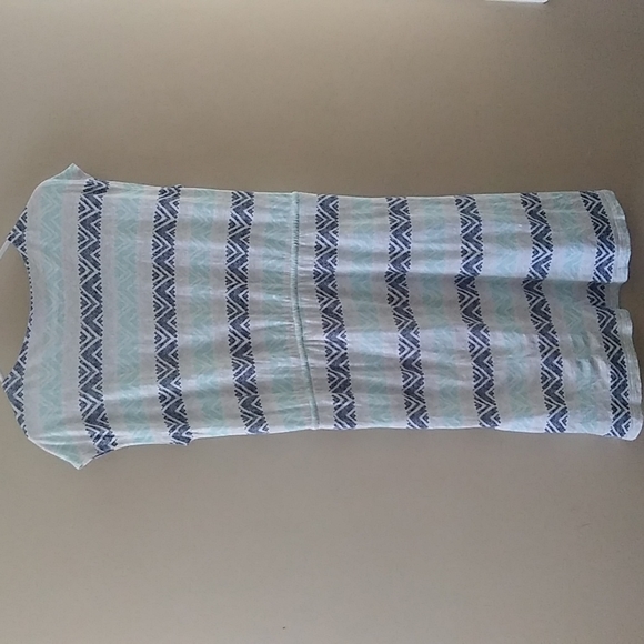 Cotton & Modal Geometric Pattern Sleeveless sz L - Picture 6 of 11